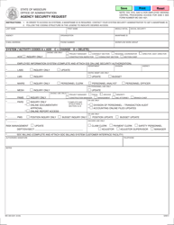 Document preview: Form MO300-0241 Agency Security Request - Missouri
