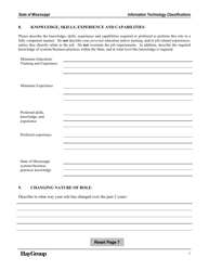 Role Description Questionnaire - Mississippi, Page 7