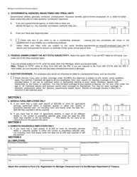 Form 518 Schedule A Liability Questionnaire - Michigan, Page 2