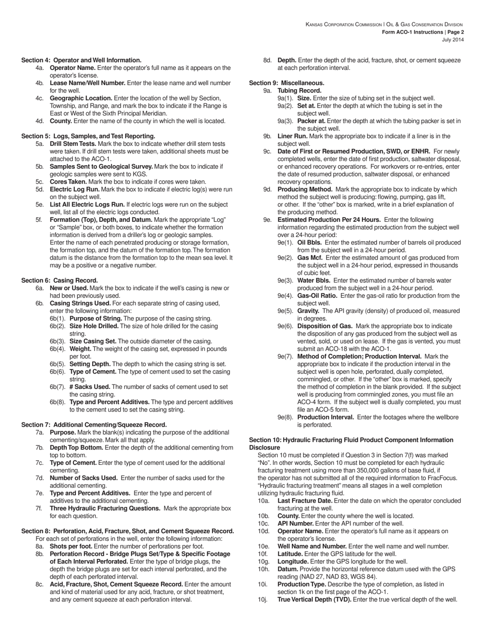 Form ACO-1 Well Completion Form - Kansas, Page 5