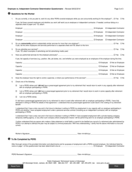 Employee VS. Independent Contractor Determination Questionnaire - Mississippi, Page 3