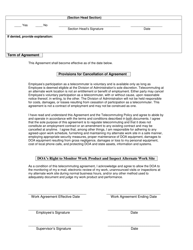Telecommuting Work Agreement - Louisiana, Page 3