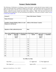 Application for Brewer of Malt Liquors for Annual Malt Liquor Production Under 30,000 Barrels (930,000 Gallons) - Maine, Page 8