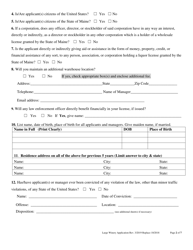Application for Large Winery - Maine, Page 2