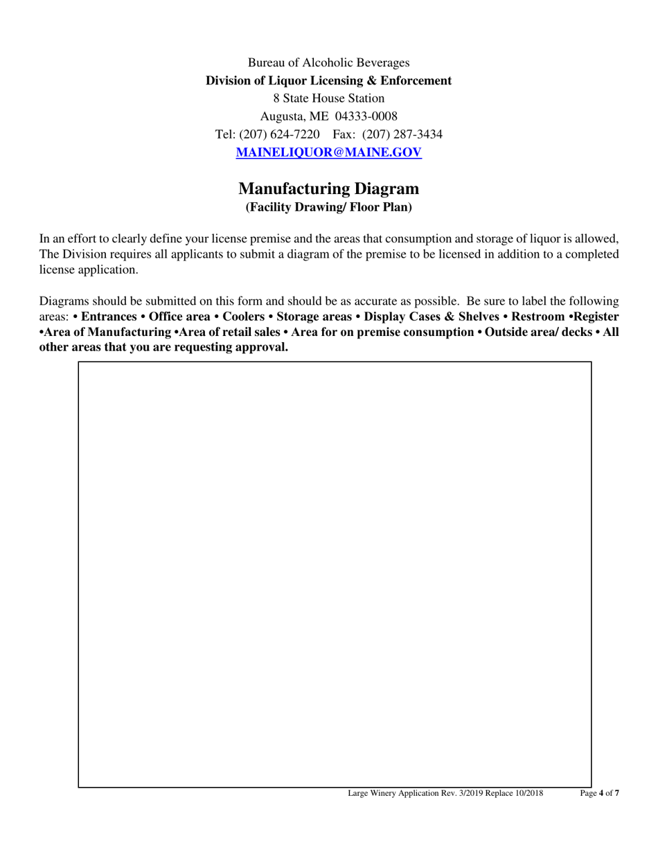 Application for Large Winery - Maine, Page 4