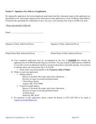 Application for Brewer of Malt Liquors for Annual Malt Liquor Production Over 30,000 Barrels (930,000 Gallons) - Maine, Page 6