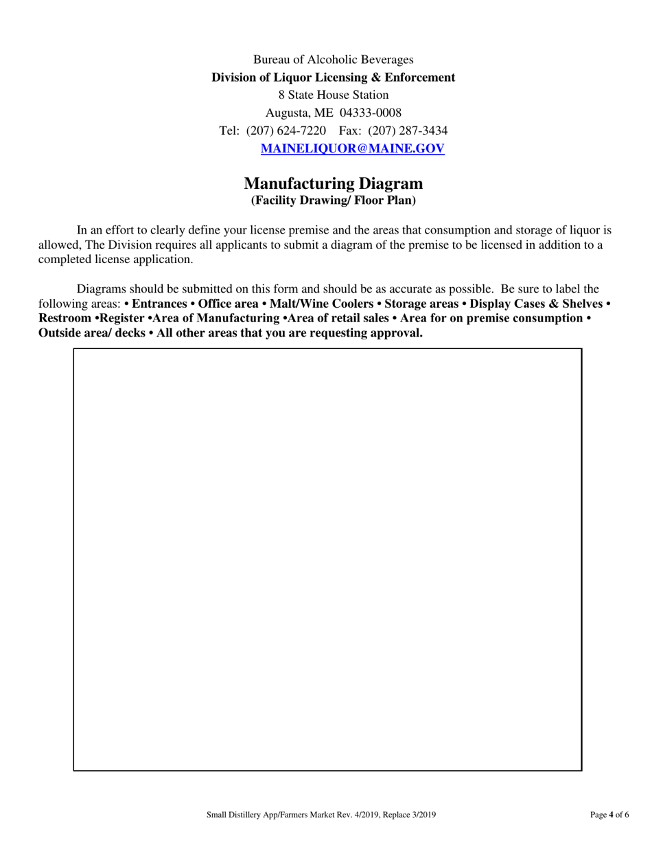 Application for Small Distillery - Maine, Page 4