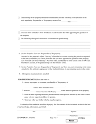 Form CC-GN-029 Petition for Termination of Guardianship of the Property - Maryland, Page 3