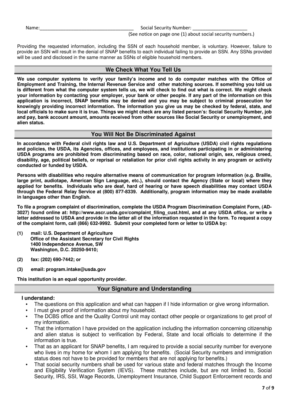 Form FS1 Download Printable PDF or Fill Online Application for Snap