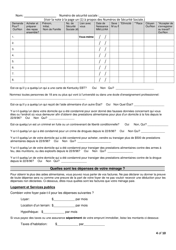 Form FS-1 Application for Snap - Kentucky (French), Page 7