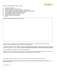Form B (WC-104B) Application for Mediation or Hearing - Michigan, Page 2