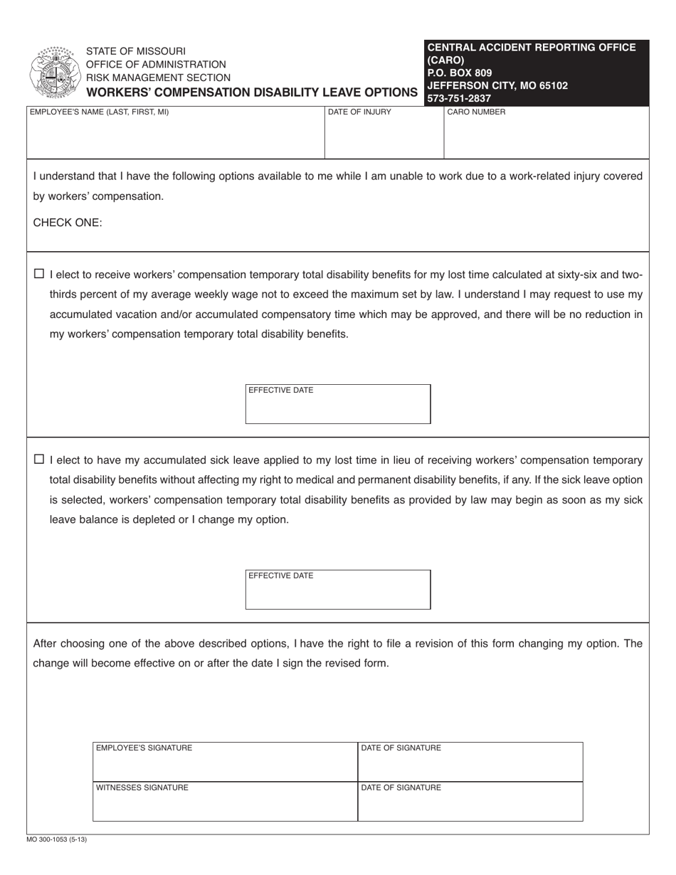 Form MO300-1053 Authorization to Release Medical Records - Workers Compensation - Missouri, Page 2