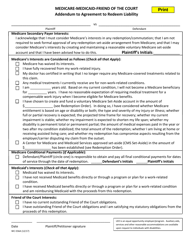Document preview: Form WC-556A Addendum to Agreement to Redeem Liability - Michigan