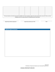 Certification of Supervisory Elements Over Contract Personnel - Louisiana, Page 2