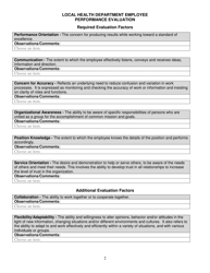 Form CH-40B Employee Performance Evaluation - Kentucky, Page 2
