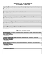 Form CH-40B Employee Performance Evaluation - Kentucky, Page 3