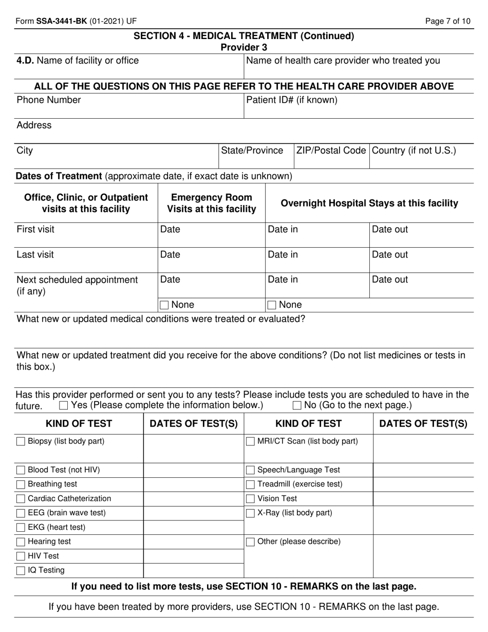 form-ssa-3441-bk-download-fillable-pdf-or-fill-online-disability-report-appeal-templateroller