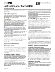 Instructions for IRS Form 3468 Investment Credit