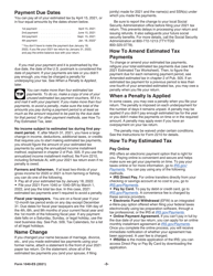 IRS Form 1040-ES &quot;Estimated Tax for Individuals&quot;, Page 3