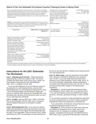 IRS Form 1040-ES &quot;Estimated Tax for Individuals&quot;, Page 5
