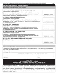 Form REAP-SEB Application for Certificate of Eligibility - Lower Manhattan Relocation and Employment Assistance Program for Special Eligible Businesses (Lm Reap-Seb) - New York City, Page 4