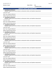 Form DDD-2088A Evaluation Report Plan of Care/Treatment Plan: Certification/Recertification - Arizona, Page 4