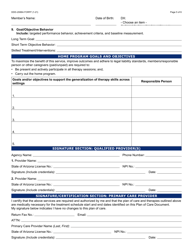 Form DDD-2088A Evaluation Report Plan of Care/Treatment Plan: Certification/Recertification - Arizona, Page 5