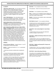 DD Form 2839 Career Status Bonus (Csb) Election, Page 3