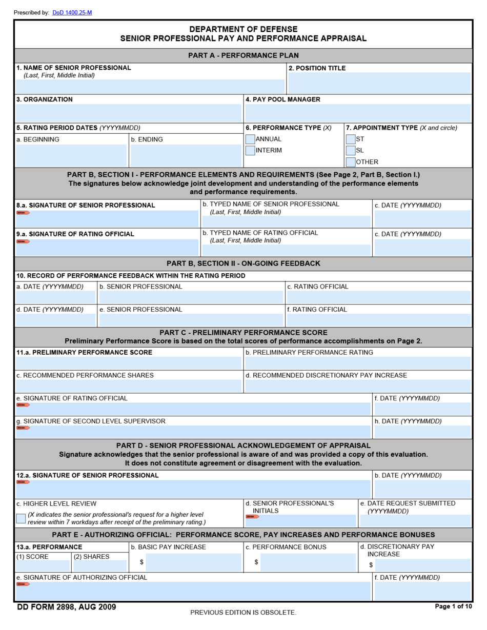 DD Form 2898 - Fill Out, Sign Online and Download Fillable PDF ...