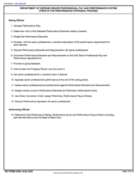 DD Form 2898 Senior Professional Pay and Performance Appraisal, Page 10