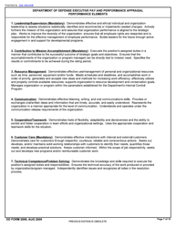 DD Form 2899 Executive Pay and Performance Appraisal, Page 7