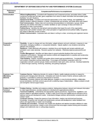 DD Form 2899 Executive Pay and Performance Appraisal, Page 9