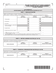 Form CIT-120APT Allocation and Apportionment for Multistate Businesses - West Virginia, Page 2