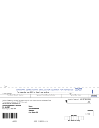 Form IT-540ES Louisiana Estimated Tax Declaration Voucher for Individuals - Louisiana, Page 2