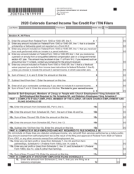 Form DR0104TN Colorado Earned Income Tax Credit for Itin Filers - Colorado, Page 4