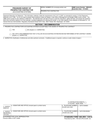 Document preview: Form SF-1408 Preaward Survey of Prospective Contractor (Accounting System)