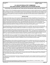 NRC Form 241 Report of Proposed Activities in Non-agreement States, Areas of Exclusive Federal Jurisdiction, or Offshore Waters, Page 2
