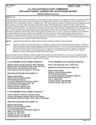NRC Form 241 Report of Proposed Activities in Non-agreement States, Areas of Exclusive Federal Jurisdiction, or Offshore Waters, Page 3