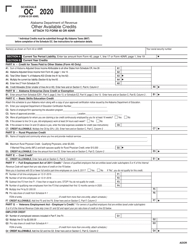 Form 40 (40NR) Schedule OC Other Available Credits - Alabama