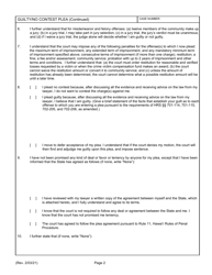 Form K (1C-P-851) &quot;Criminal Plea Form&quot; - Hawaii, Page 2