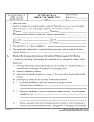 Form 5C-P-397 Petition for an Order for Protection - Hawaii, Page 5