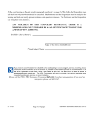 Form 5C-P-401 Temporary Restraining Order - Hawaii, Page 4