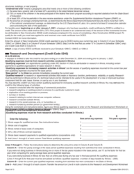 Schedule 1299-I &quot;Income Tax Credits Information and Worksheets&quot; - Illinois, Page 8