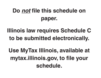 Form RMFT-8 Schedule C &quot;Mft, Ust, and Eif Sales and Transfers of Gasoline Products Delivered to Points Outside of Illinois&quot; - Illinois