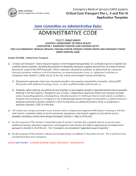 Critical Care Transport Tier I, II and Tier Iii Application Template - Illinois, Page 2