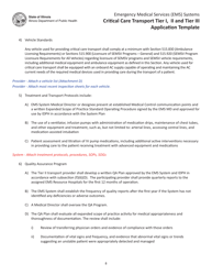 Critical Care Transport Tier I, II and Tier Iii Application Template - Illinois, Page 8