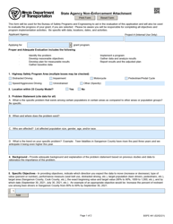 Document preview: Form BSPE441 State Agency Non-enforcement Attachment - Illinois