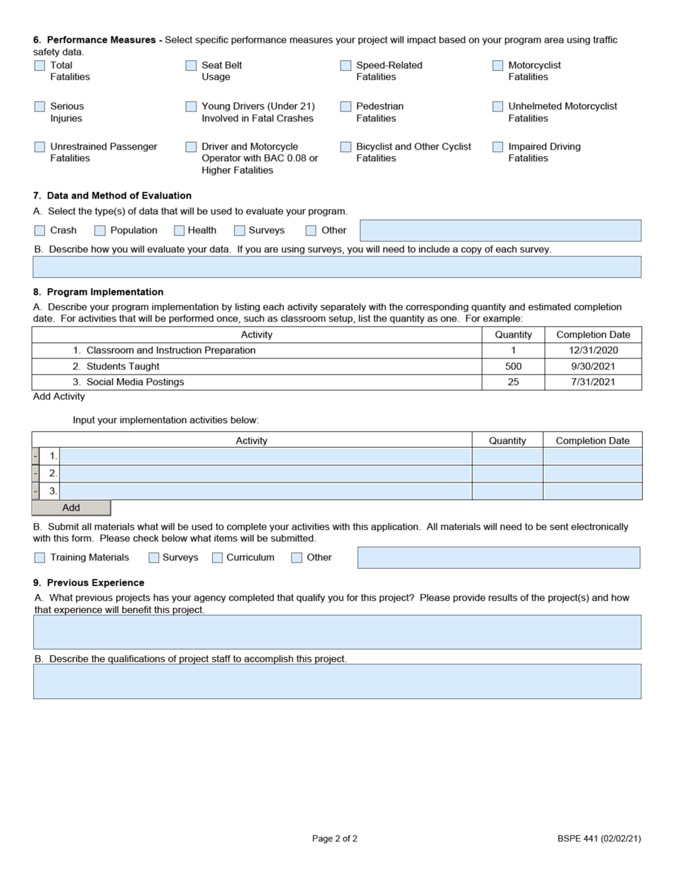 Form BSPE441 State Agency Non-enforcement Attachment - Illinois, Page 2