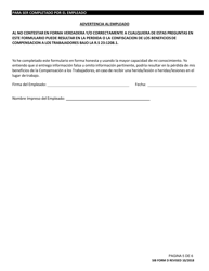 SIB Formulario D Cuestionario De Conocimiento Laboral Subsiguiente/Oferta De Trabajo Condicional - Louisiana (Spanish), Page 5