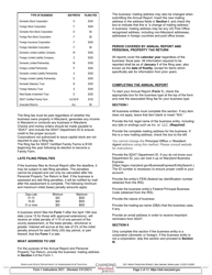 Instructions for Form 1 Annual Report &amp; Business Personal Property Return - Maryland, Page 2